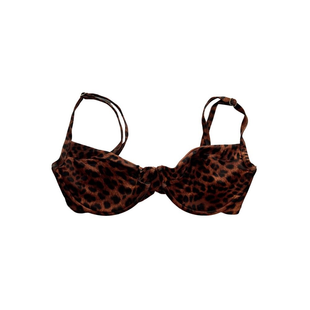 NWOT MONDAY Swimwear Maui Bikini Top in Dark Jaguar